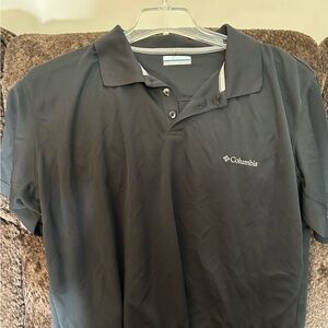 Columbia Men’s Black Logo Polo
